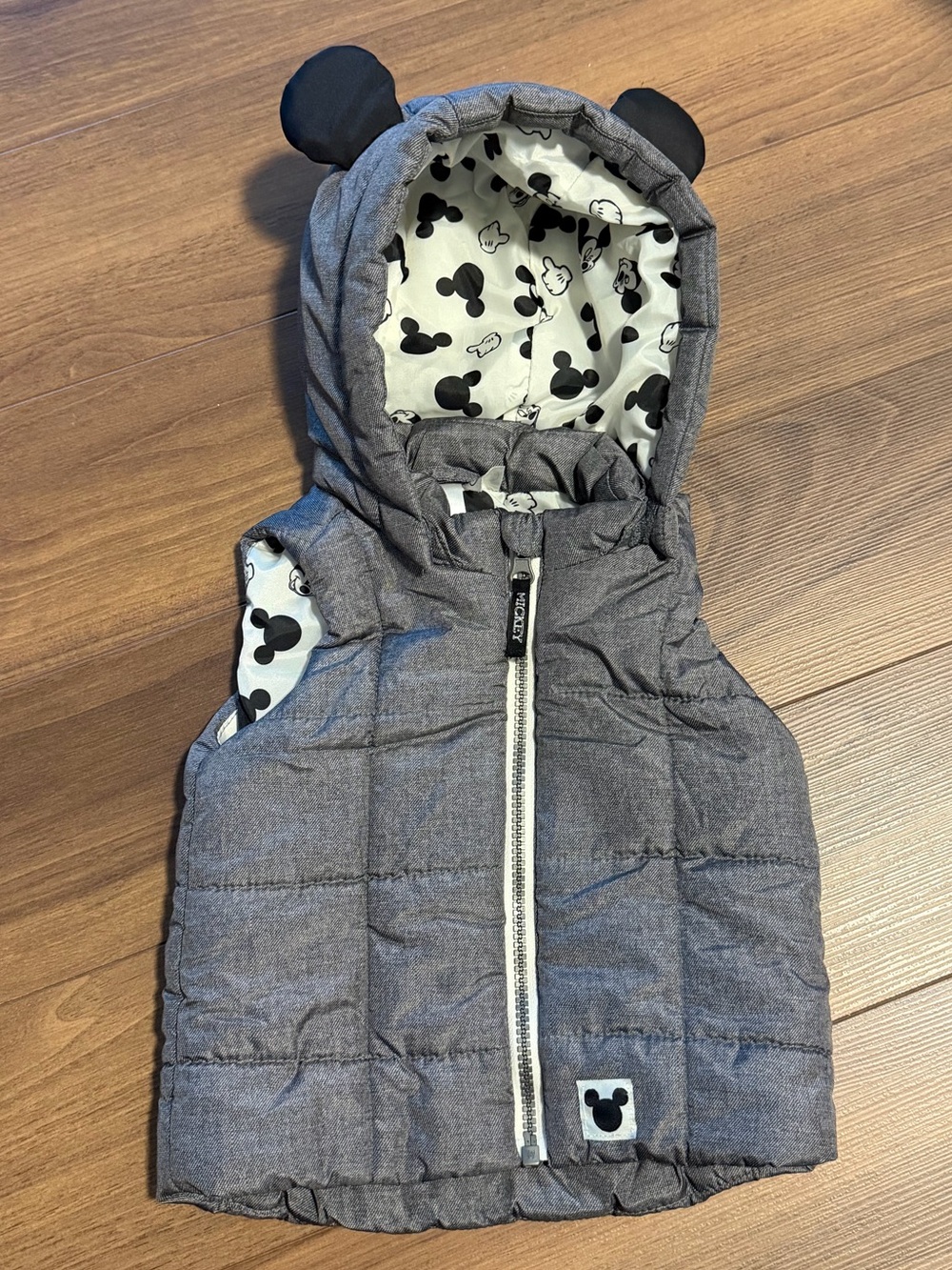 6-9 Months H&M x Disney Hooded Mickey Mouse Vest